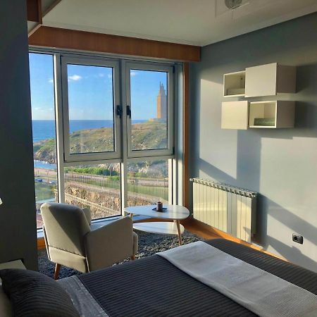 Parking, Vistas Al Mar Y Tres Habitaciones A Coruña Εξωτερικό φωτογραφία