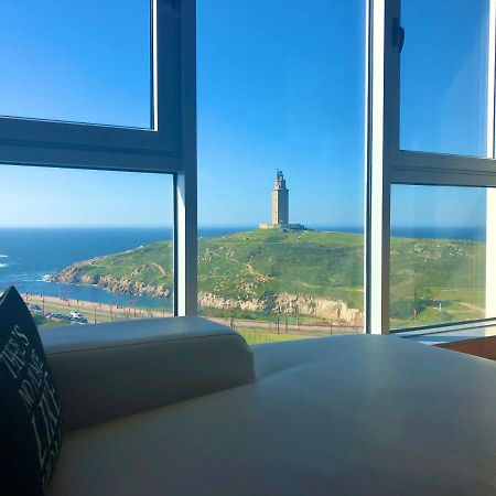 Parking, Vistas Al Mar Y Tres Habitaciones A Coruña Εξωτερικό φωτογραφία