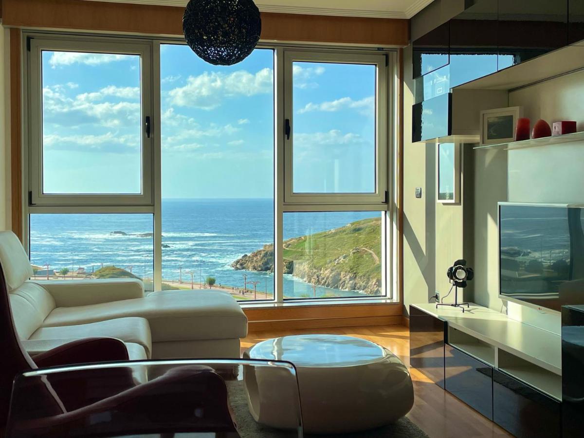 Parking, Vistas Al Mar Y Tres Habitaciones A Coruña Εξωτερικό φωτογραφία